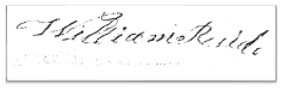 William resides signature