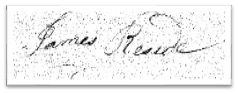 James resides signature